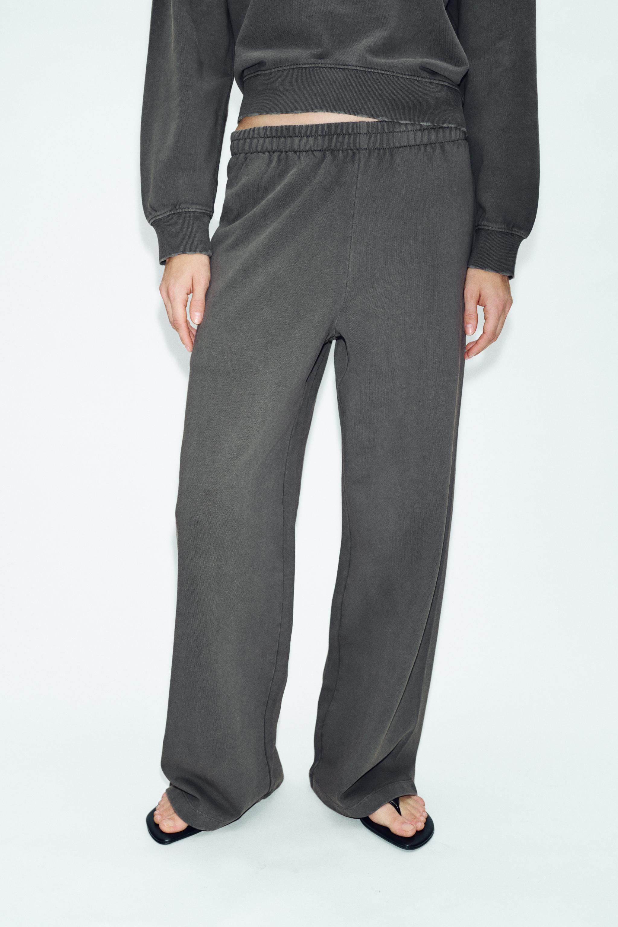 PANTALON LARGE EFFET DÉLAVÉ